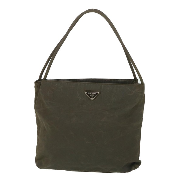 PRADA Tote Bag Nylon Brown Auth ki3483 - Picture 13 of 16